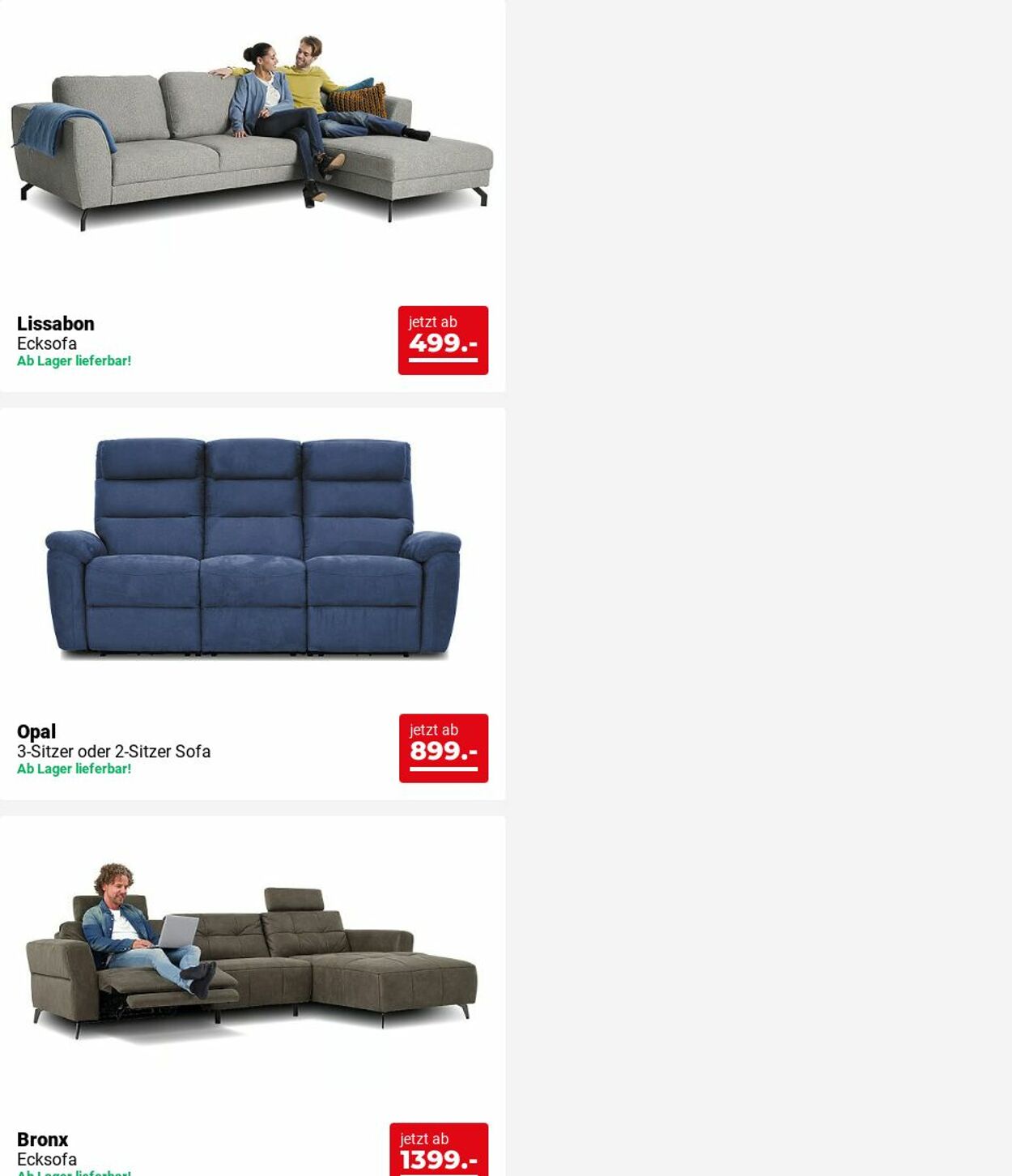 Prospekt Seats and Sofas 02.06.2025 - 11.06.2025