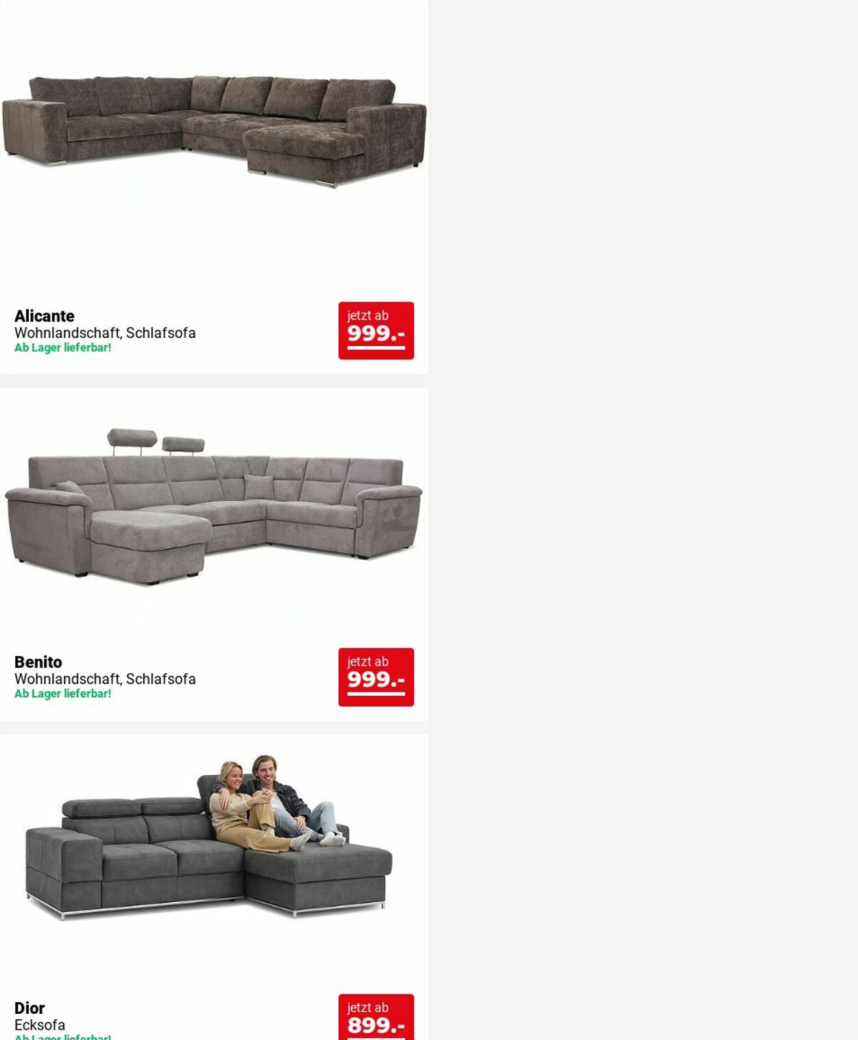 Prospekt Seats and Sofas 02.06.2025 - 11.06.2025