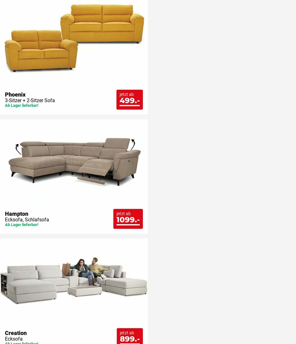 Prospekt Seats and Sofas 02.06.2025 - 11.06.2025