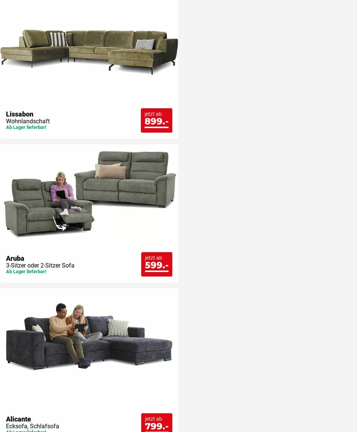 Prospekt Seats and Sofas 02.06.2025 - 11.06.2025