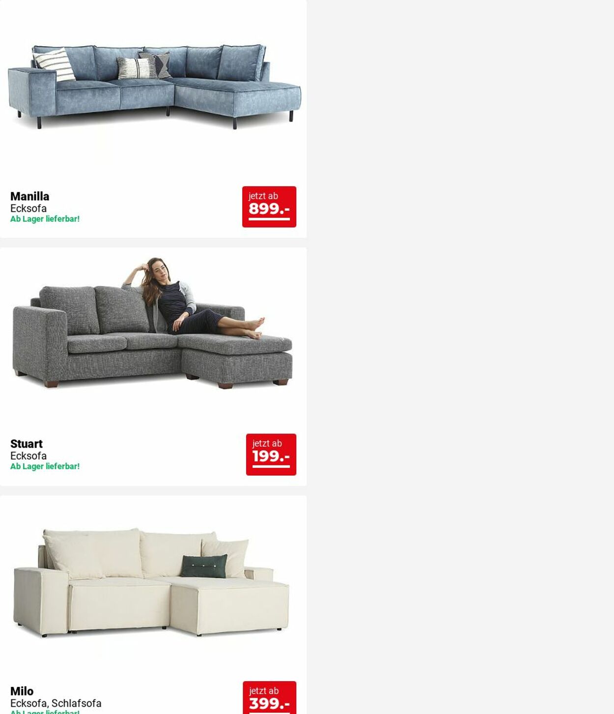 Prospekt Seats and Sofas 02.06.2025 - 11.06.2025