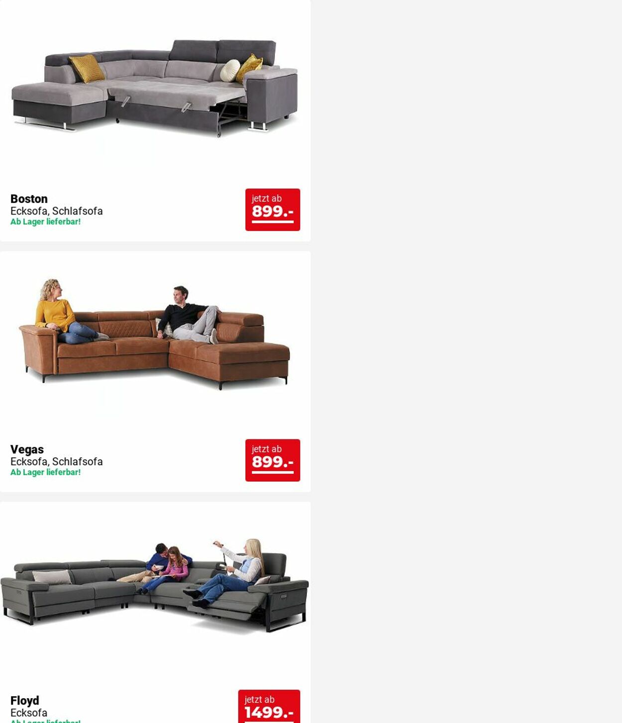 Prospekt Seats and Sofas 02.06.2025 - 11.06.2025