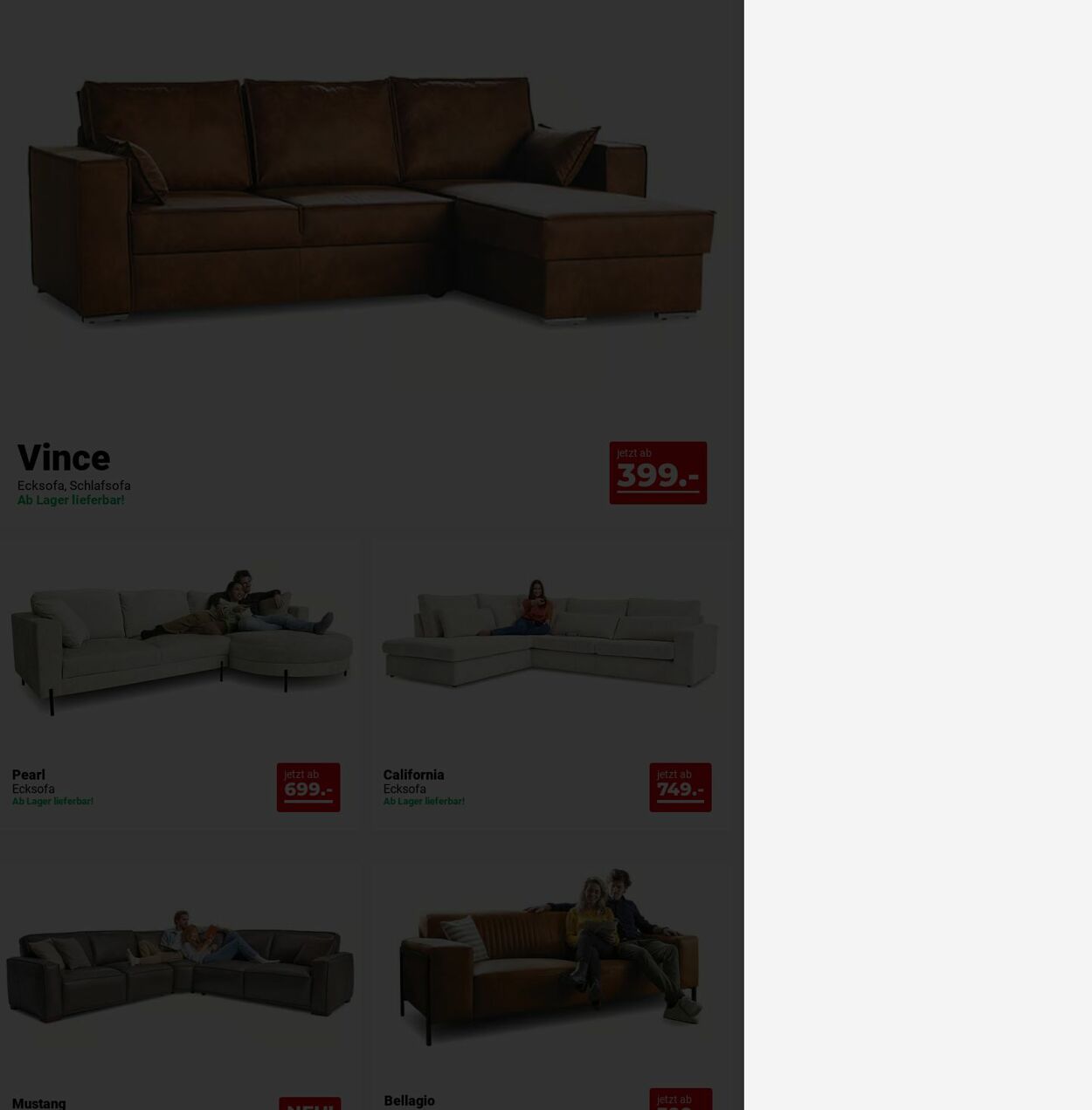 Prospekt Seats and Sofas 01.12.2025 - 10.12.2025