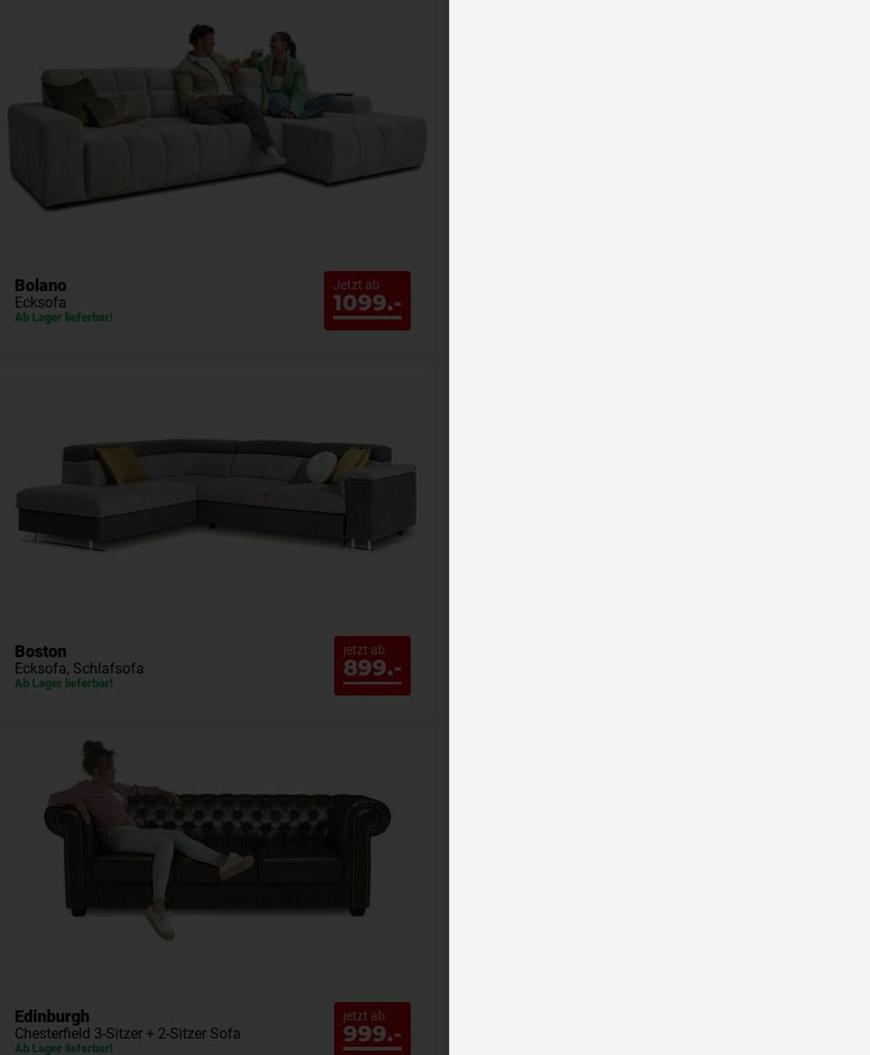 Prospekt Seats and Sofas 01.12.2025 - 10.12.2025