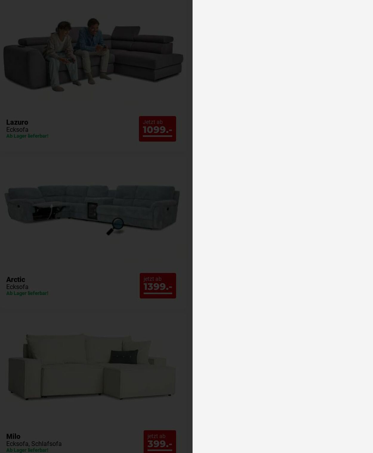 Prospekt Seats and Sofas 01.12.2025 - 10.12.2025