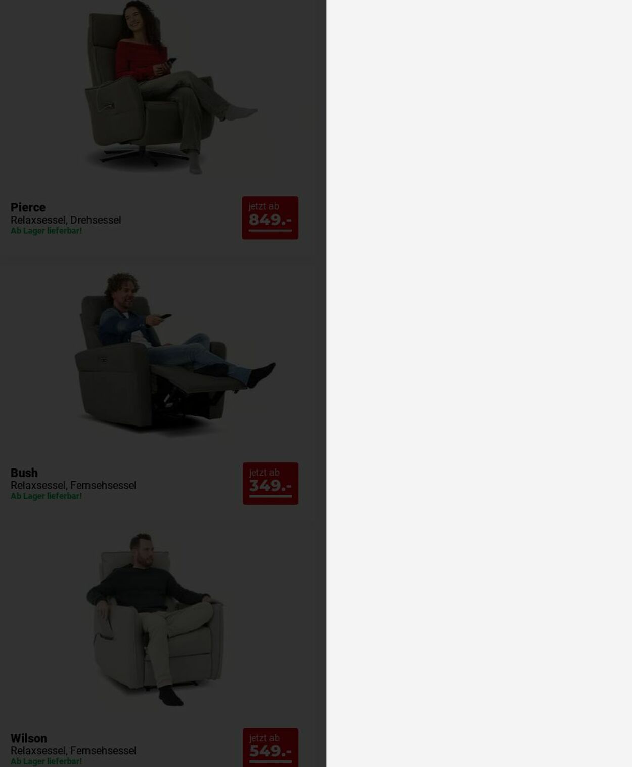 Prospekt Seats and Sofas 01.12.2025 - 10.12.2025