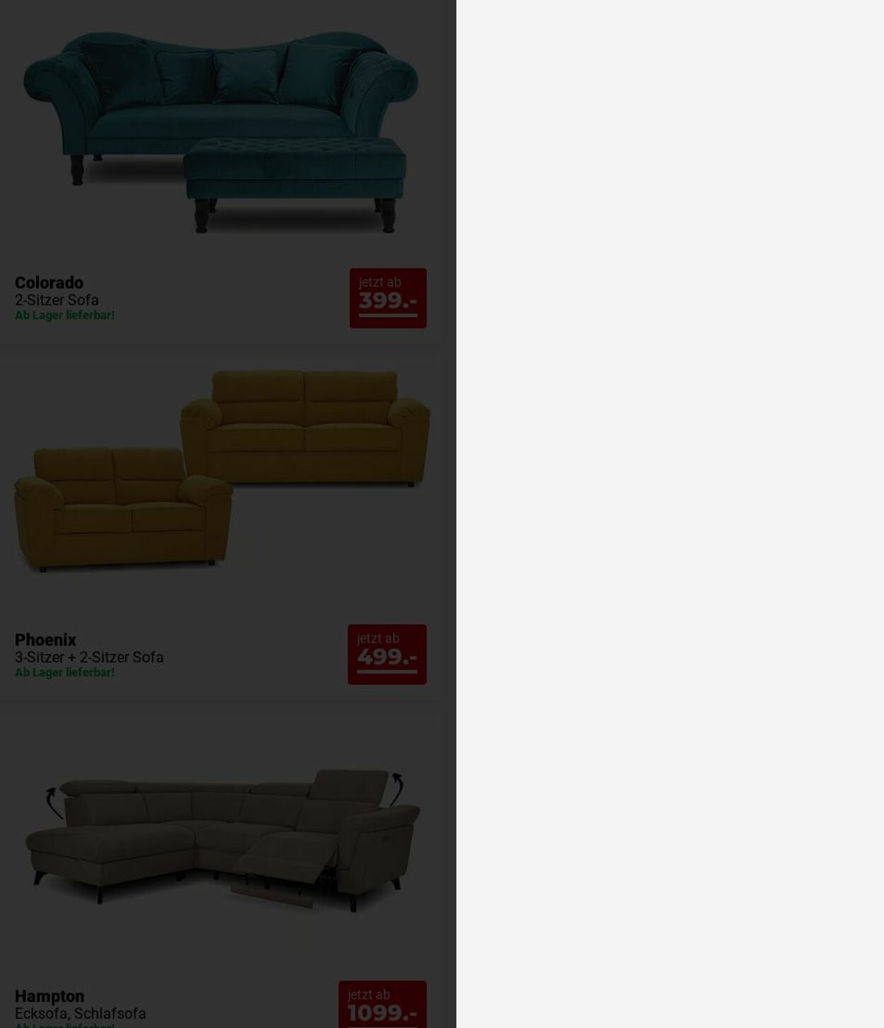 Prospekt Seats and Sofas 16.06.2025 - 25.06.2025