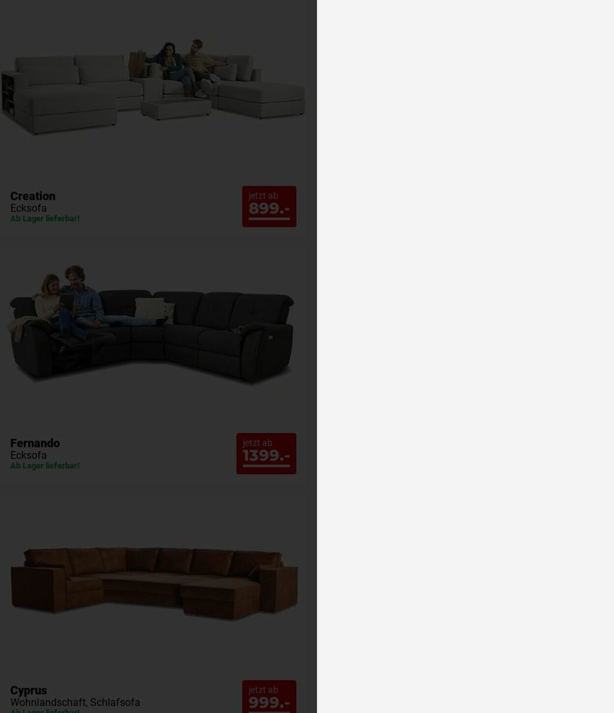 Prospekt Seats and Sofas 23.06.2025 - 02.07.2025