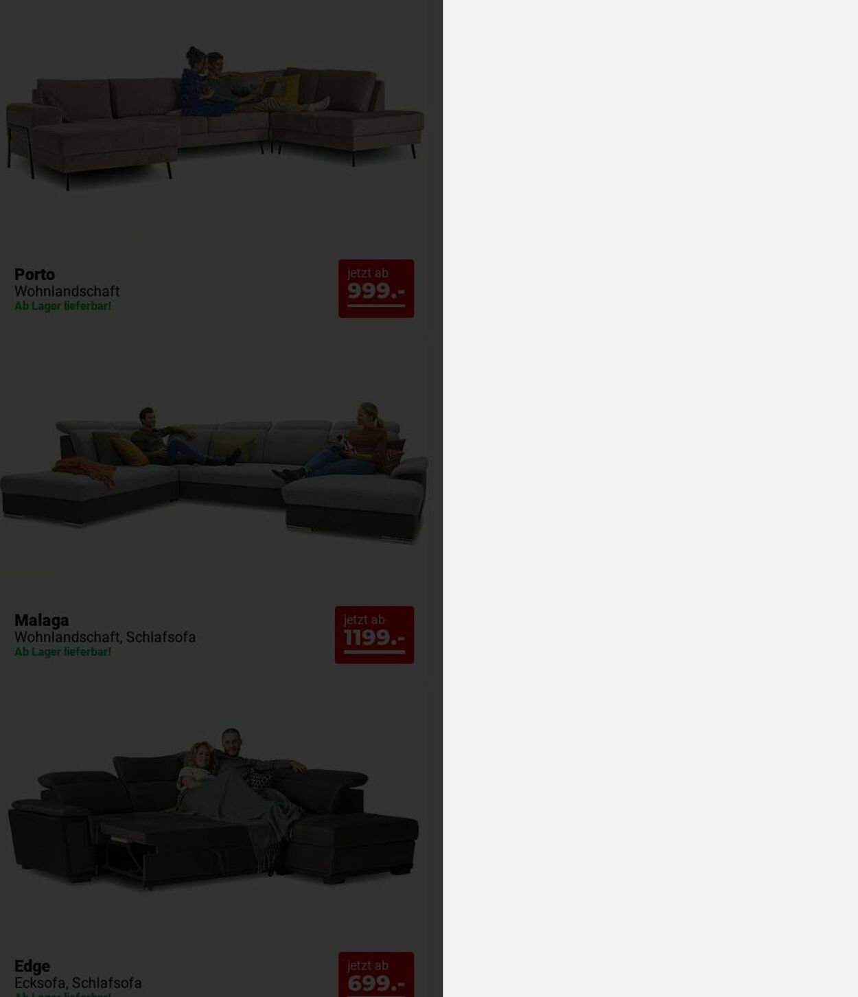 Prospekt Seats and Sofas 23.06.2025 - 02.07.2025