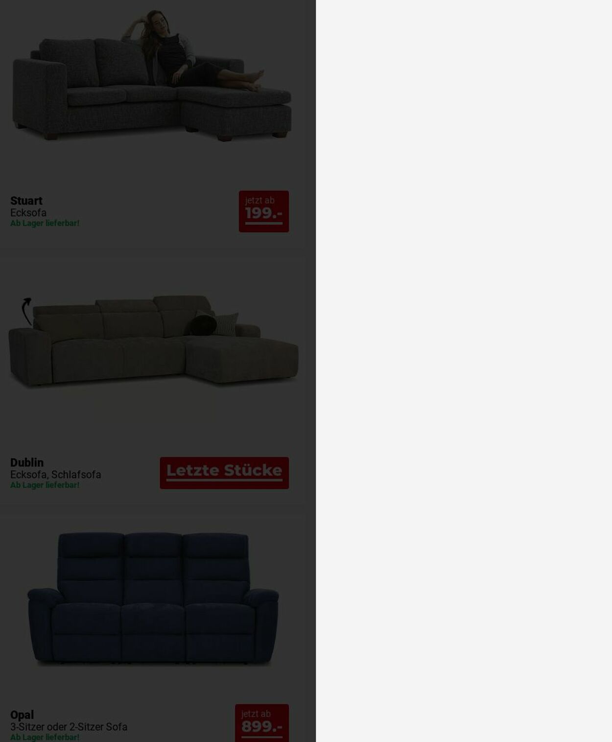 Prospekt Seats and Sofas 04.08.2025 - 13.08.2025