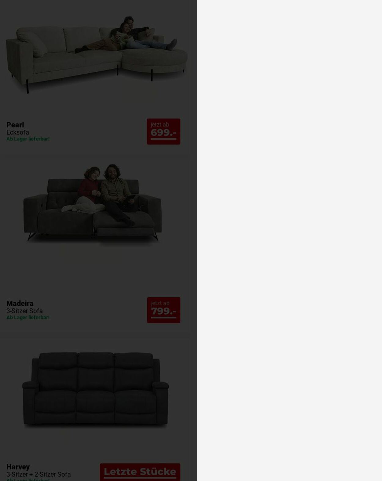 Prospekt Seats and Sofas 04.08.2025 - 13.08.2025