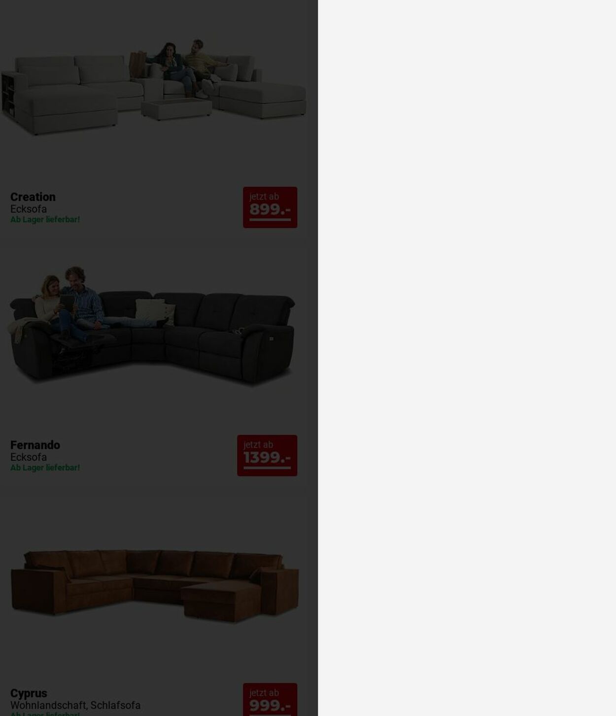 Prospekt Seats and Sofas 30.06.2025 - 09.07.2025