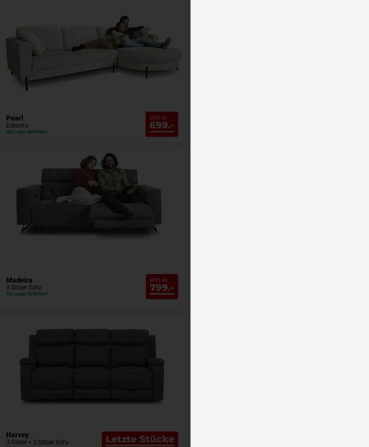Prospekt Seats and Sofas 30.06.2025 - 09.07.2025