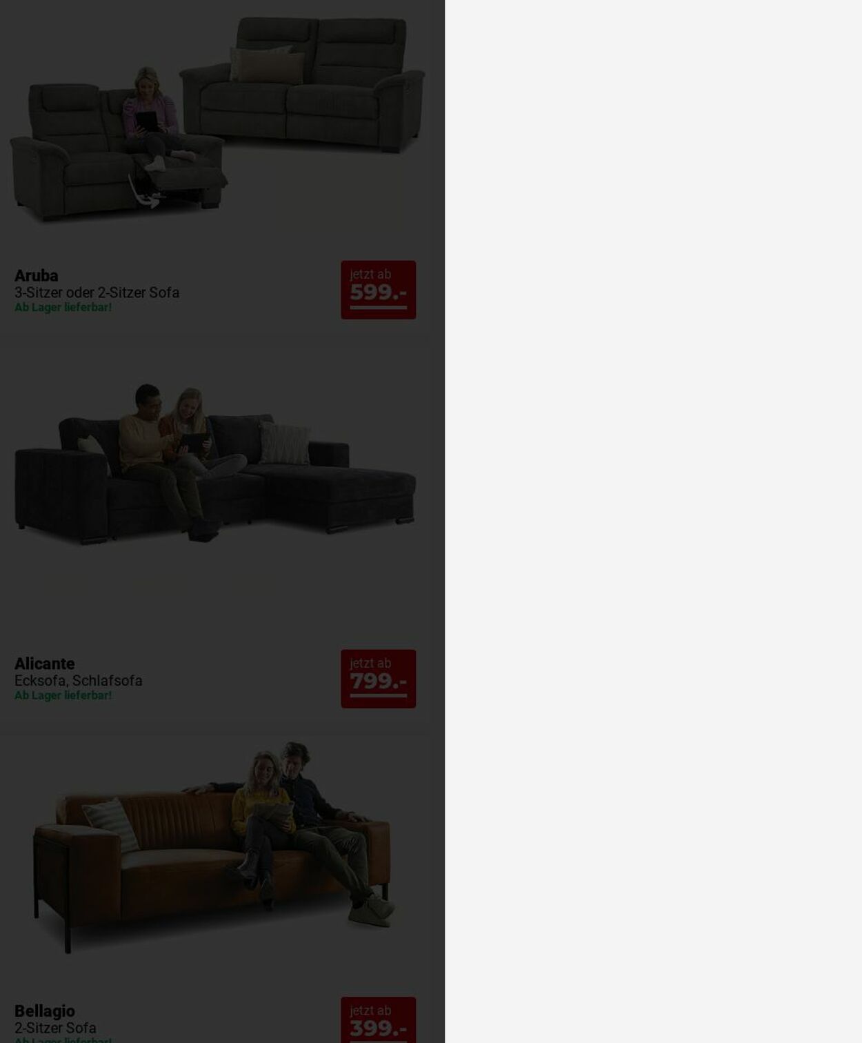 Prospekt Seats and Sofas 30.06.2025 - 09.07.2025