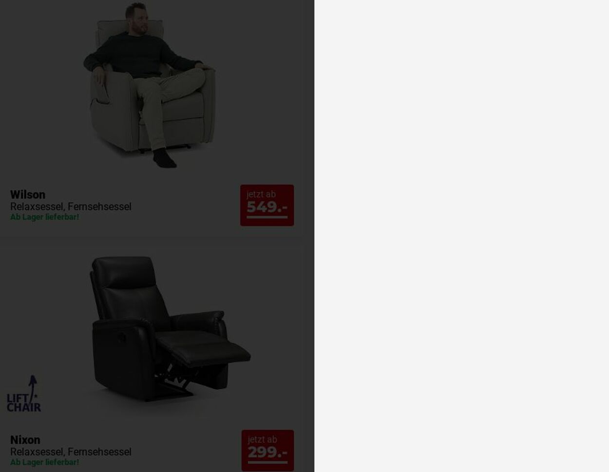 Prospekt Seats and Sofas 30.06.2025 - 09.07.2025