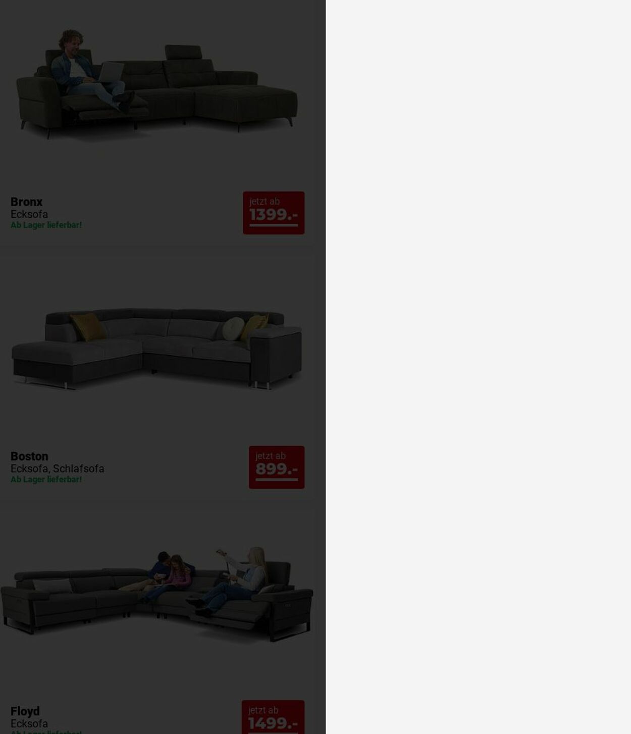 Prospekt Seats and Sofas 14.07.2025 - 23.07.2025