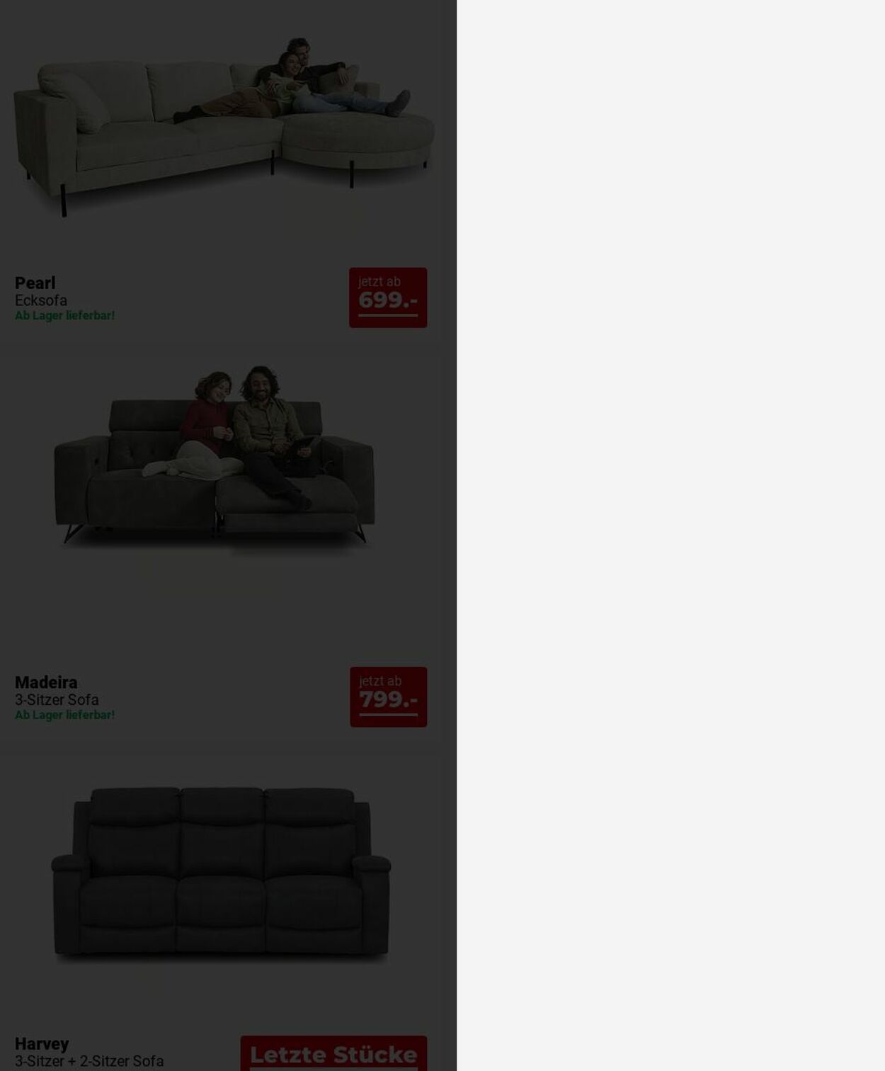 Prospekt Seats and Sofas 14.07.2025 - 23.07.2025