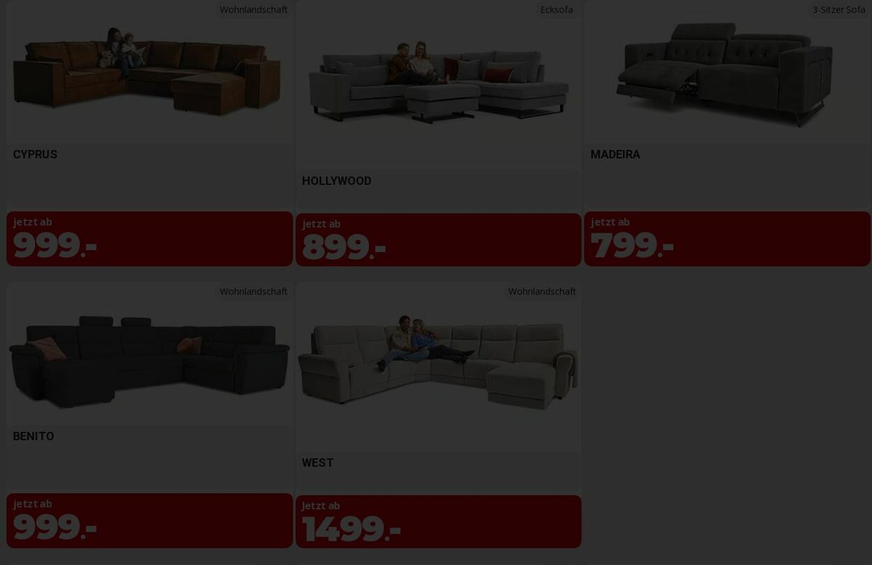 Prospekt Seats and Sofas 13.04.2026 - 22.04.2026