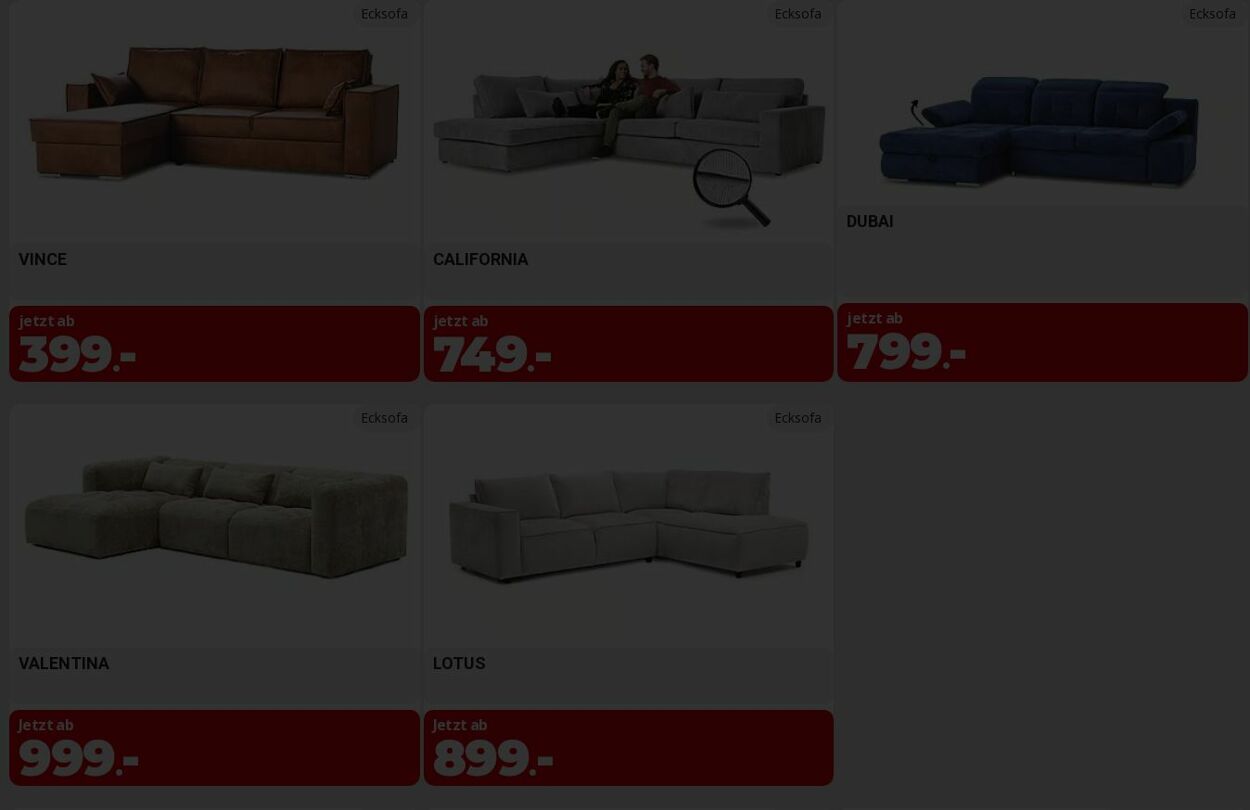 Seats and Sofas Wöchentliche Prospekte