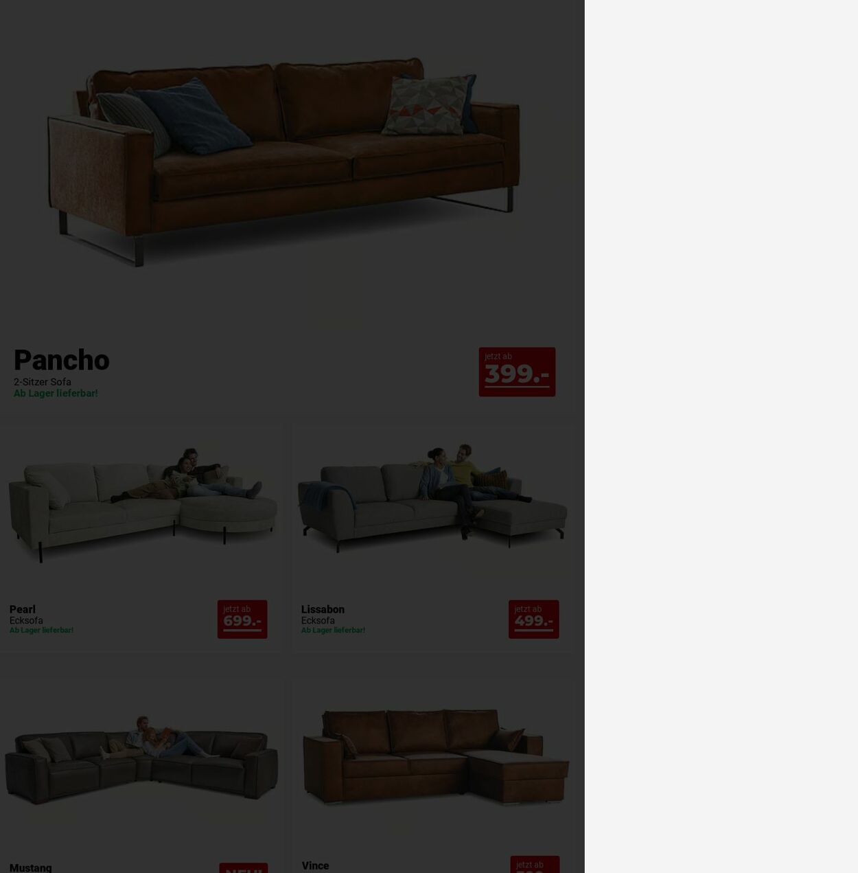 Prospekt Seats and Sofas 15.12.2025 - 24.12.2025