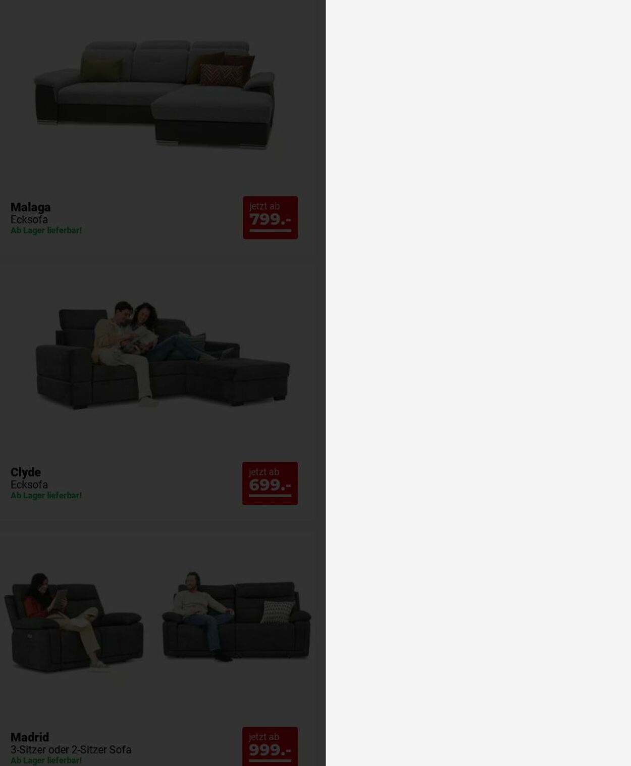 Prospekt Seats and Sofas 15.12.2025 - 24.12.2025