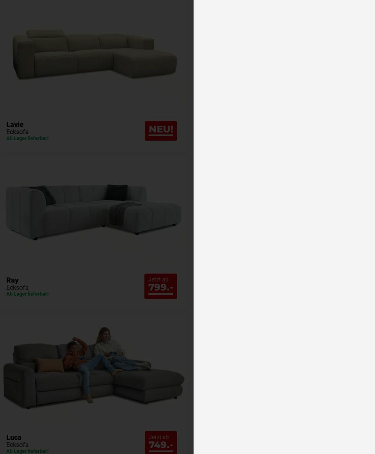 Prospekt Seats and Sofas 15.12.2025 - 24.12.2025