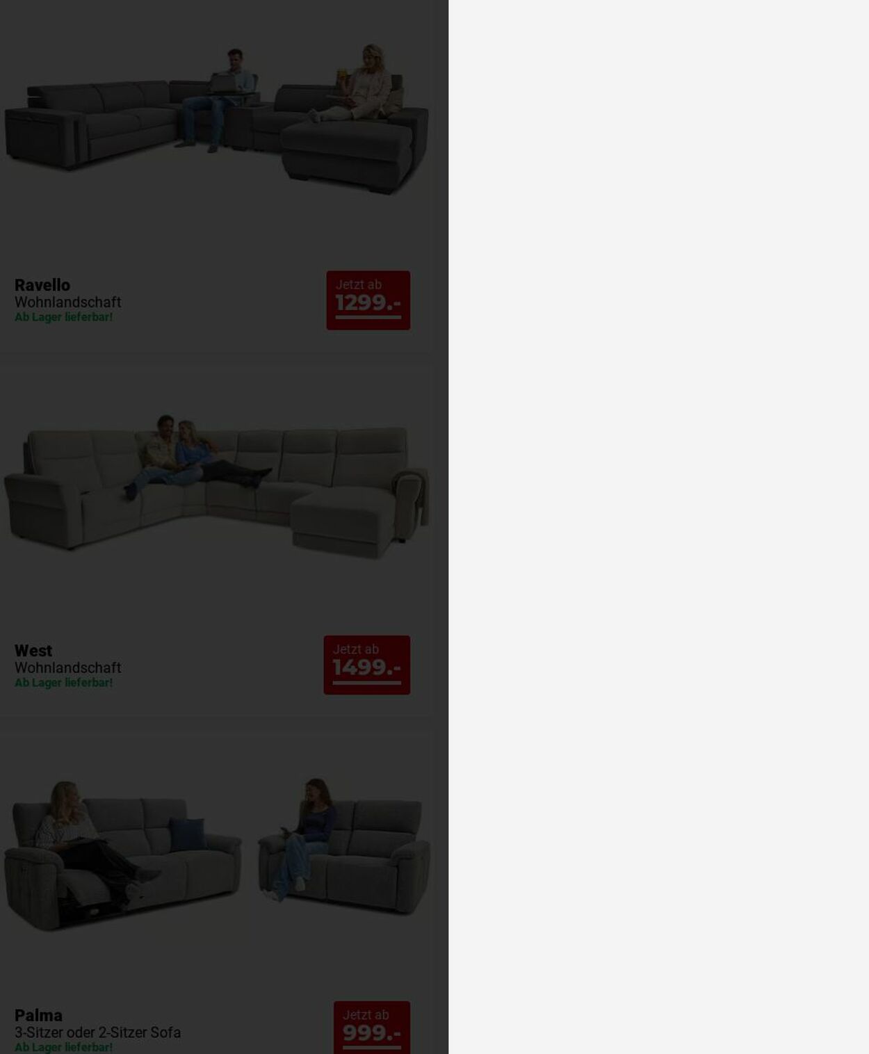 Prospekt Seats and Sofas 15.12.2025 - 24.12.2025