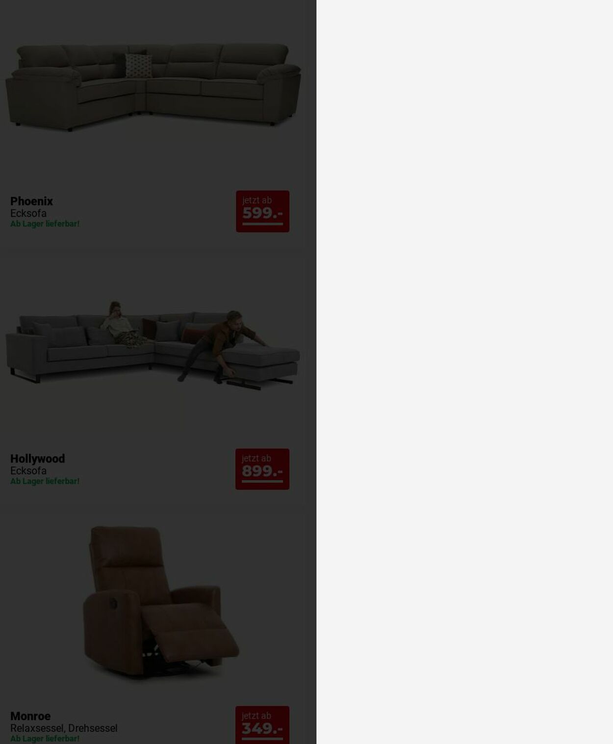 Prospekt Seats and Sofas 15.12.2025 - 24.12.2025