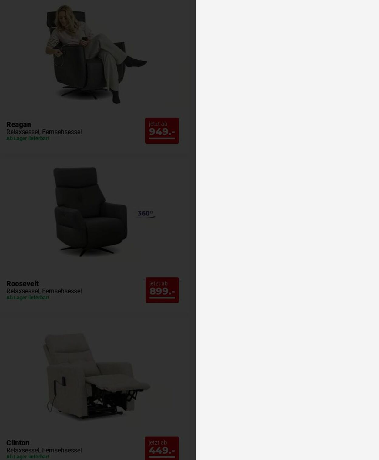Prospekt Seats and Sofas 15.12.2025 - 24.12.2025