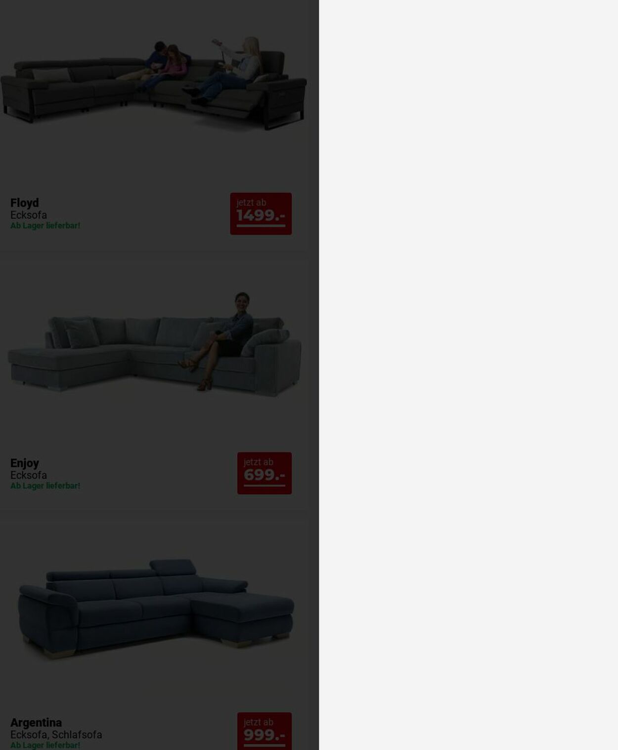 Prospekt Seats and Sofas 08.12.2025 - 17.12.2025