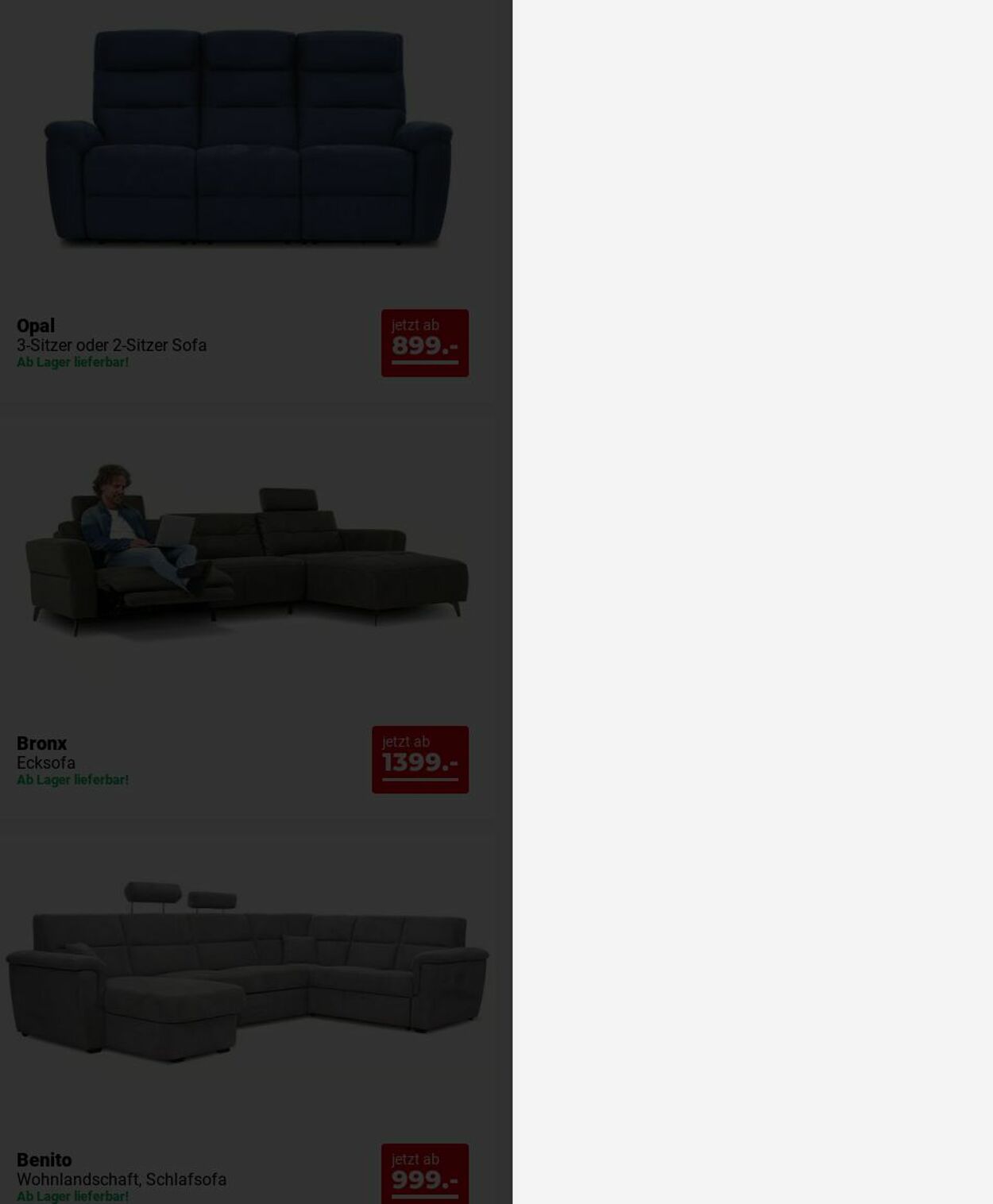 Prospekt Seats and Sofas 08.12.2025 - 17.12.2025