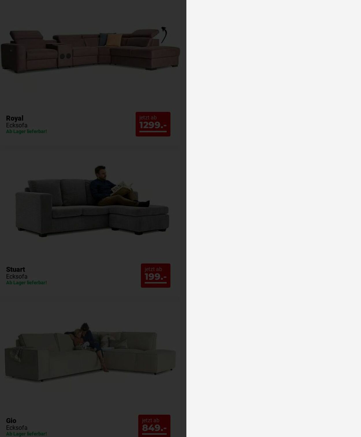 Prospekt Seats and Sofas 08.12.2025 - 17.12.2025