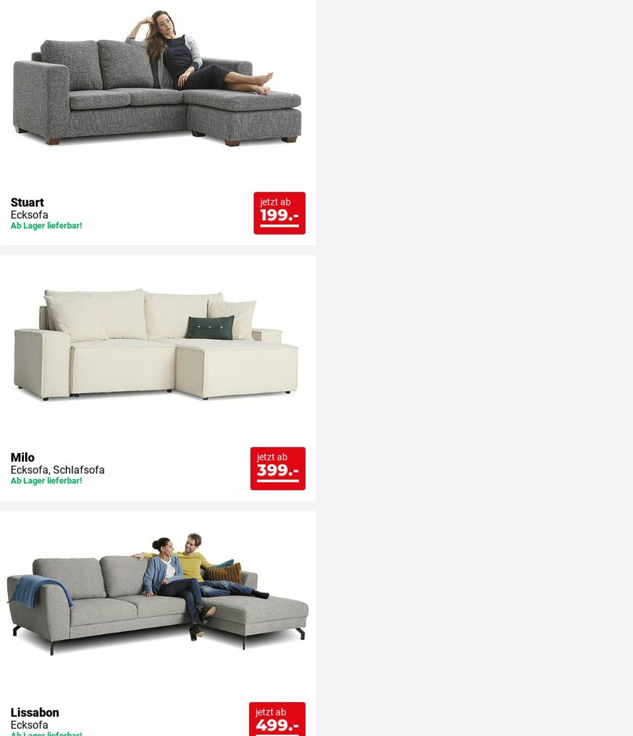 Prospekt Seats and Sofas 09.06.2025 - 18.06.2025