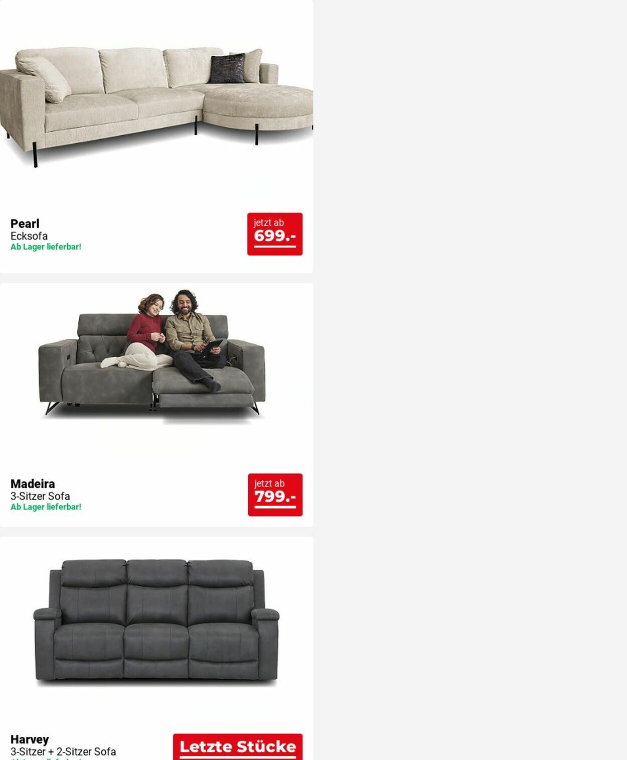 Prospekt Seats and Sofas 09.06.2025 - 18.06.2025