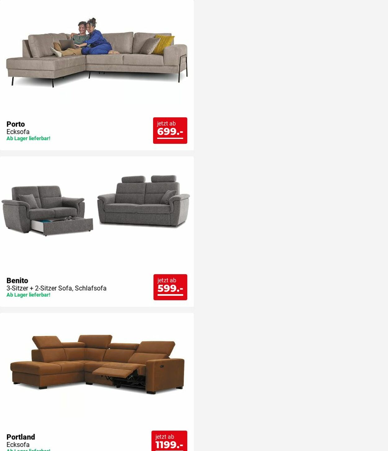Prospekt Seats and Sofas 09.06.2025 - 18.06.2025