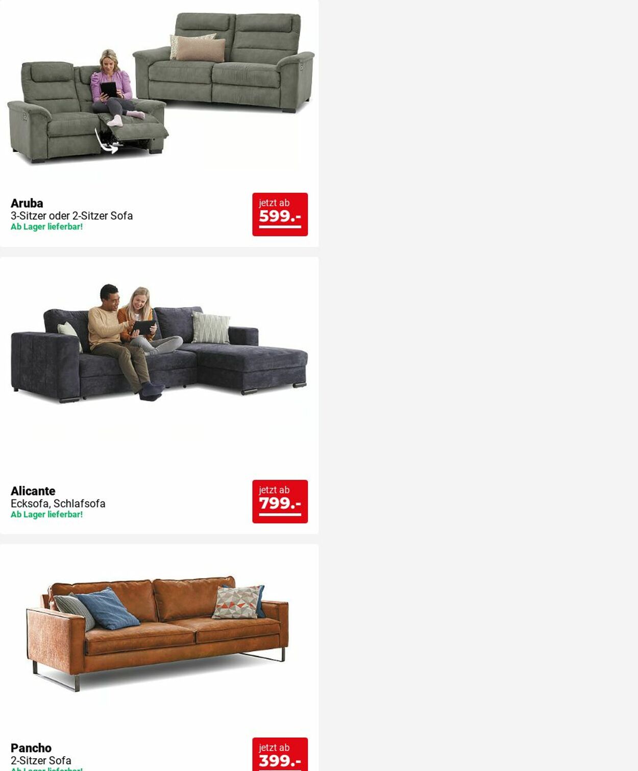 Prospekt Seats and Sofas 09.06.2025 - 18.06.2025