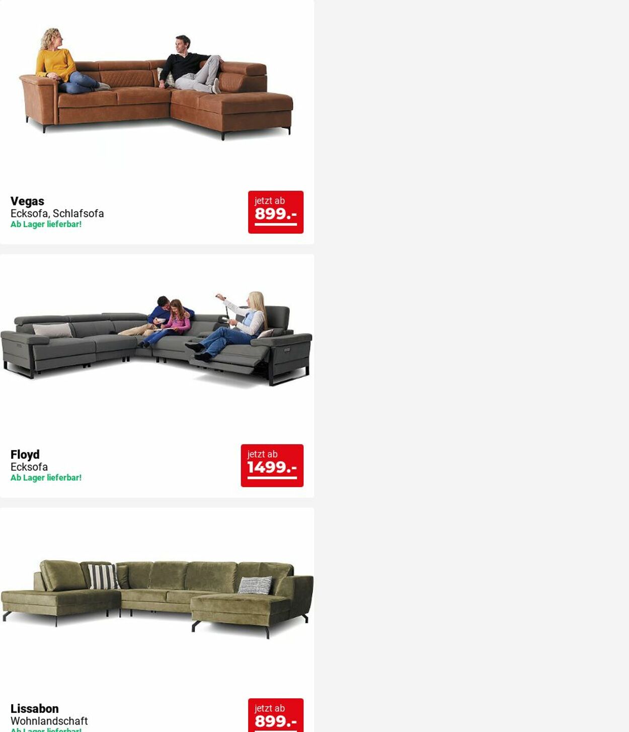 Prospekt Seats and Sofas 09.06.2025 - 18.06.2025