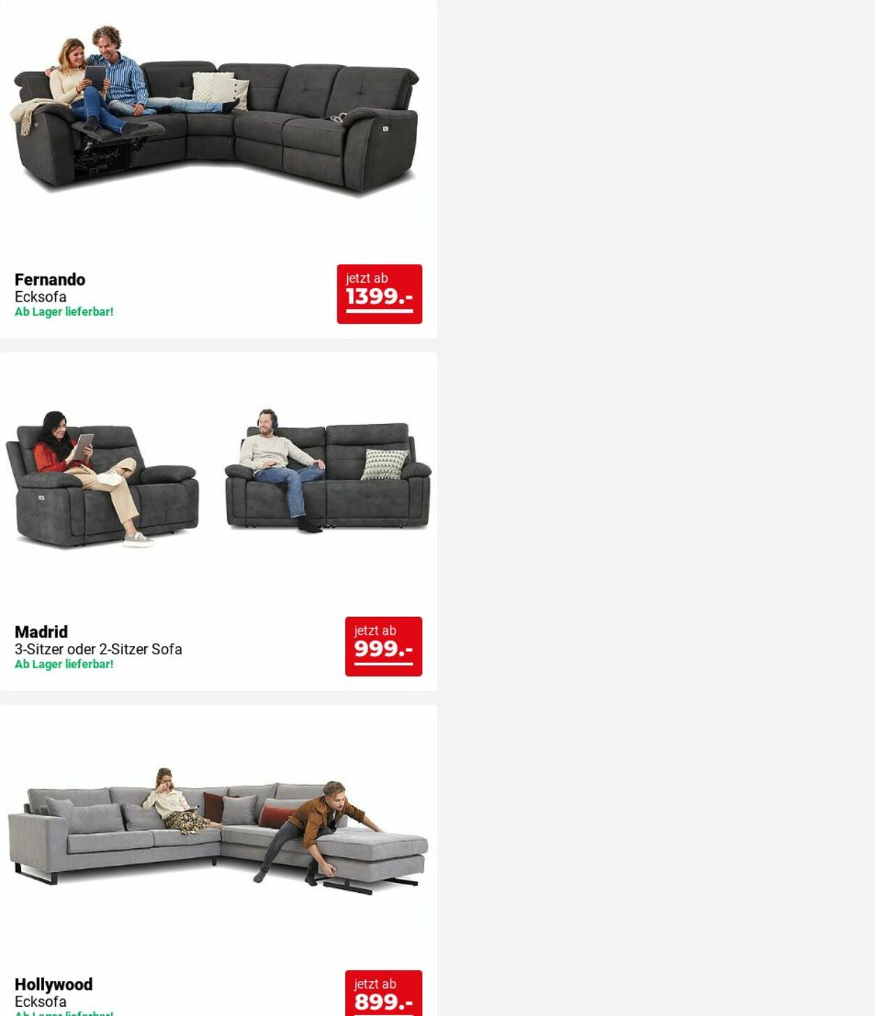 Prospekt Seats and Sofas 09.06.2025 - 18.06.2025