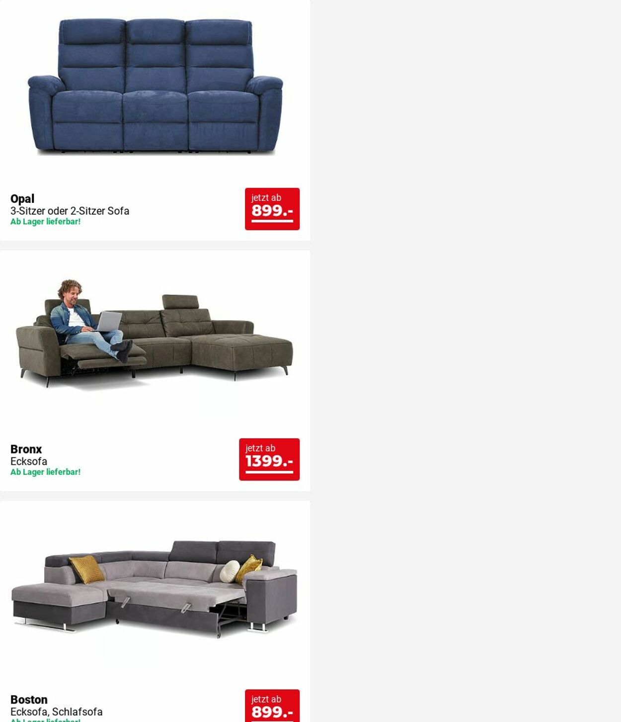 Prospekt Seats and Sofas 09.06.2025 - 18.06.2025