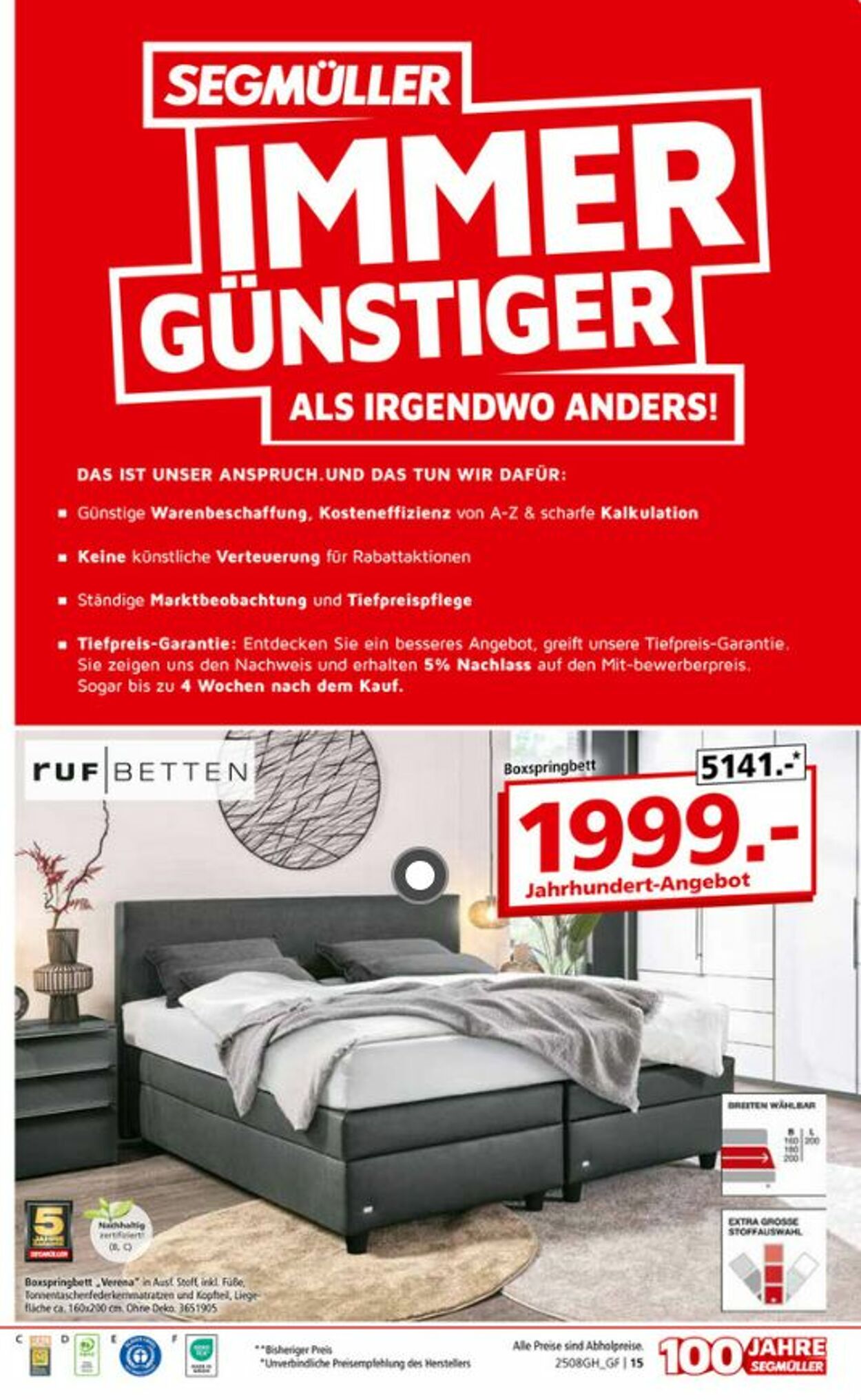 Prospekt SEGMÜLLER 23.08.2025 - 21.09.2025