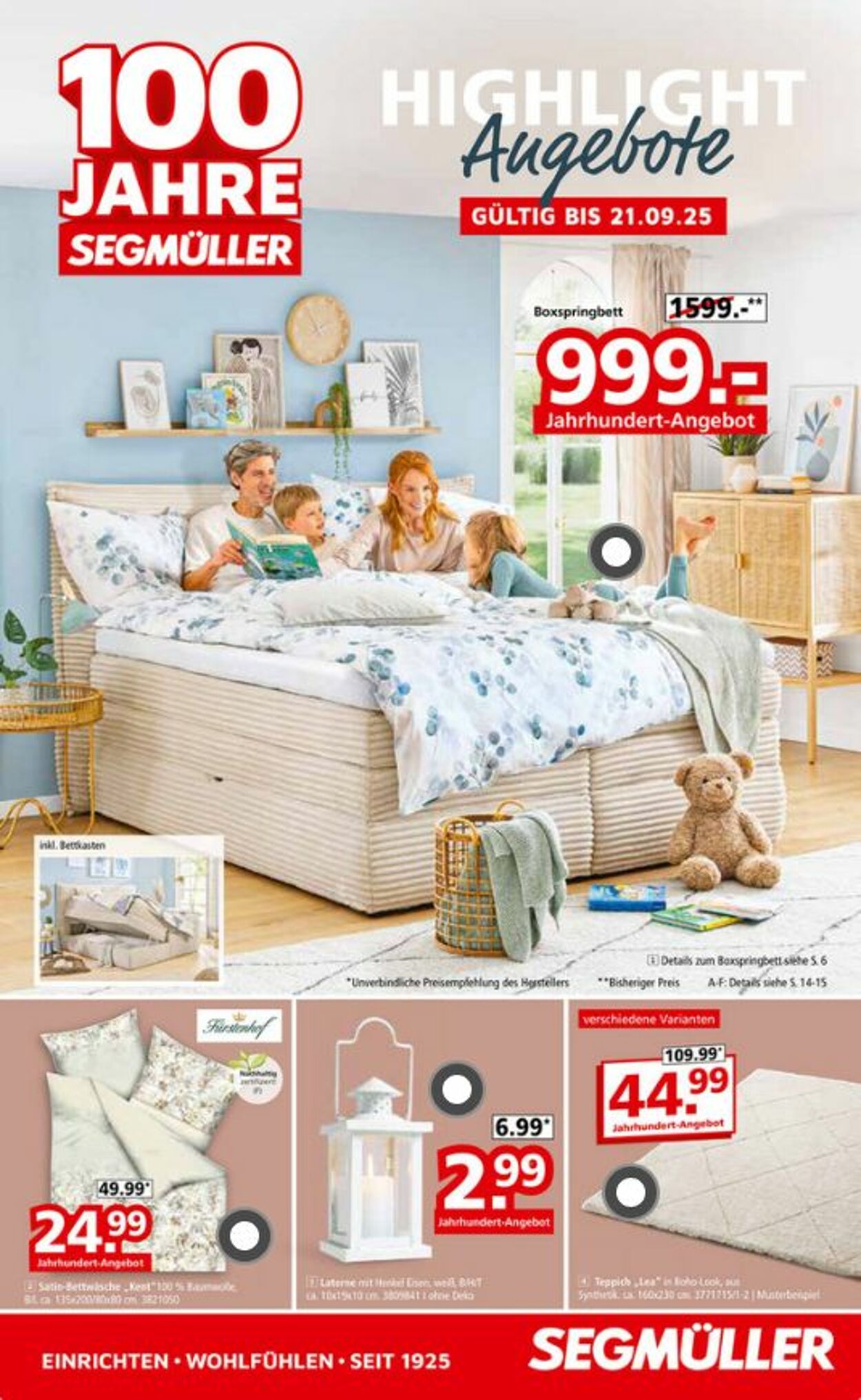 Prospekt SEGMÜLLER 23.08.2025 - 21.09.2025