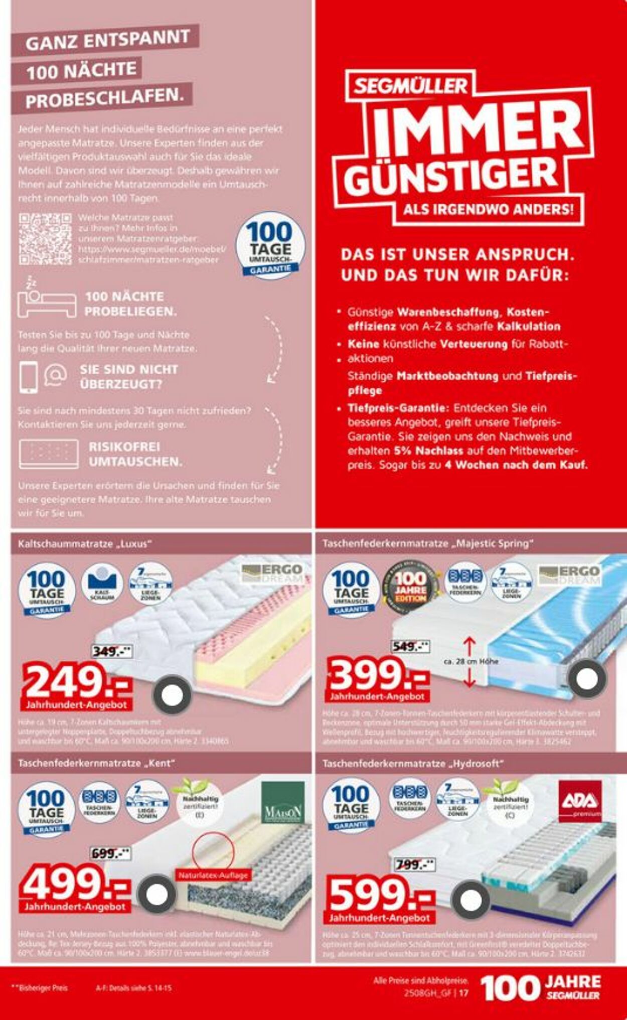 Prospekt SEGMÜLLER 23.08.2025 - 21.09.2025