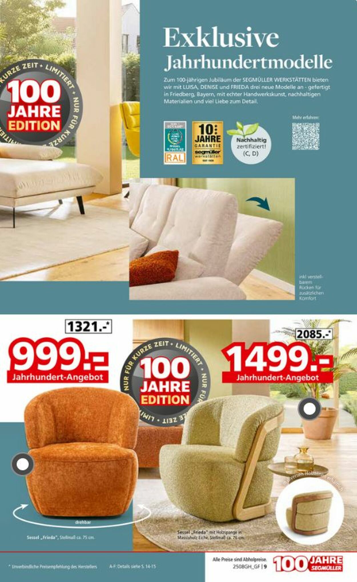 Prospekt SEGMÜLLER 23.08.2025 - 21.09.2025