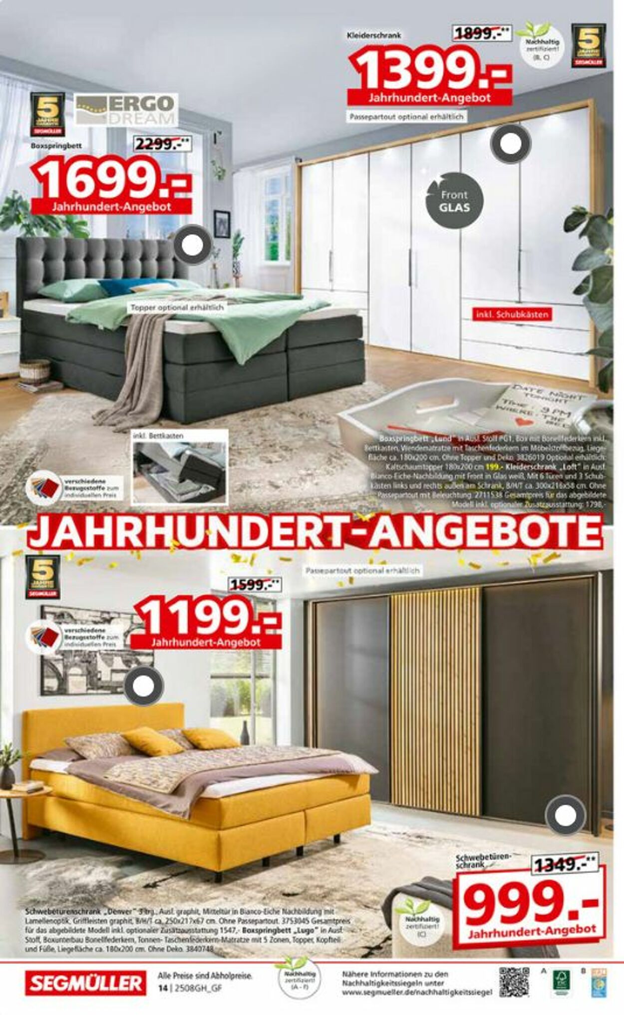 Prospekt SEGMÜLLER 23.08.2025 - 21.09.2025