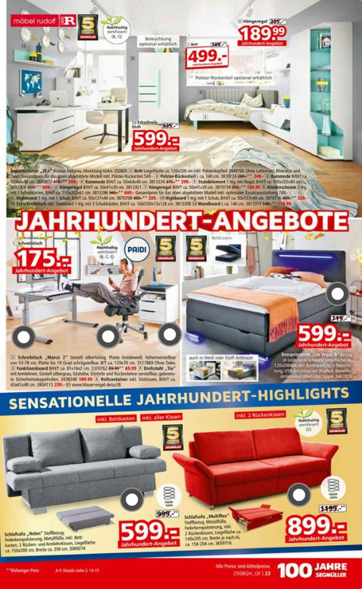 Prospekt SEGMÜLLER 23.08.2025 - 21.09.2025
