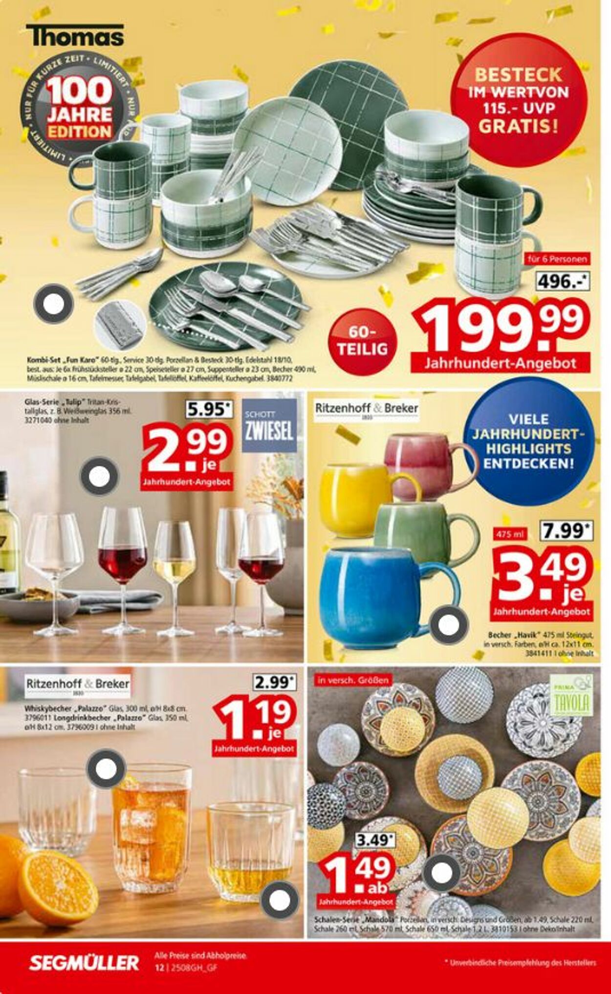 Prospekt SEGMÜLLER 23.08.2025 - 21.09.2025