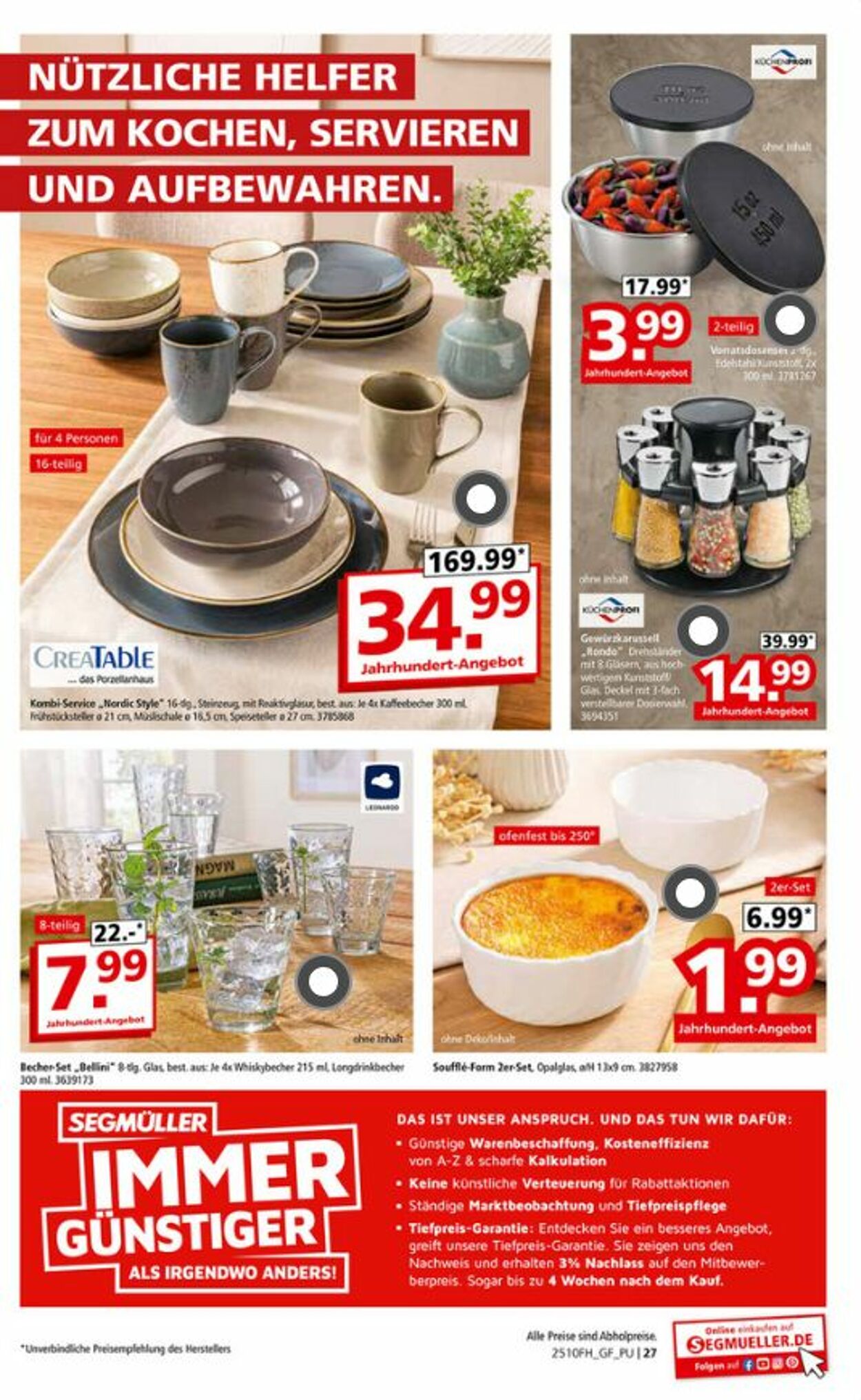 Prospekt SEGMÜLLER 18.10.2025 - 09.11.2025