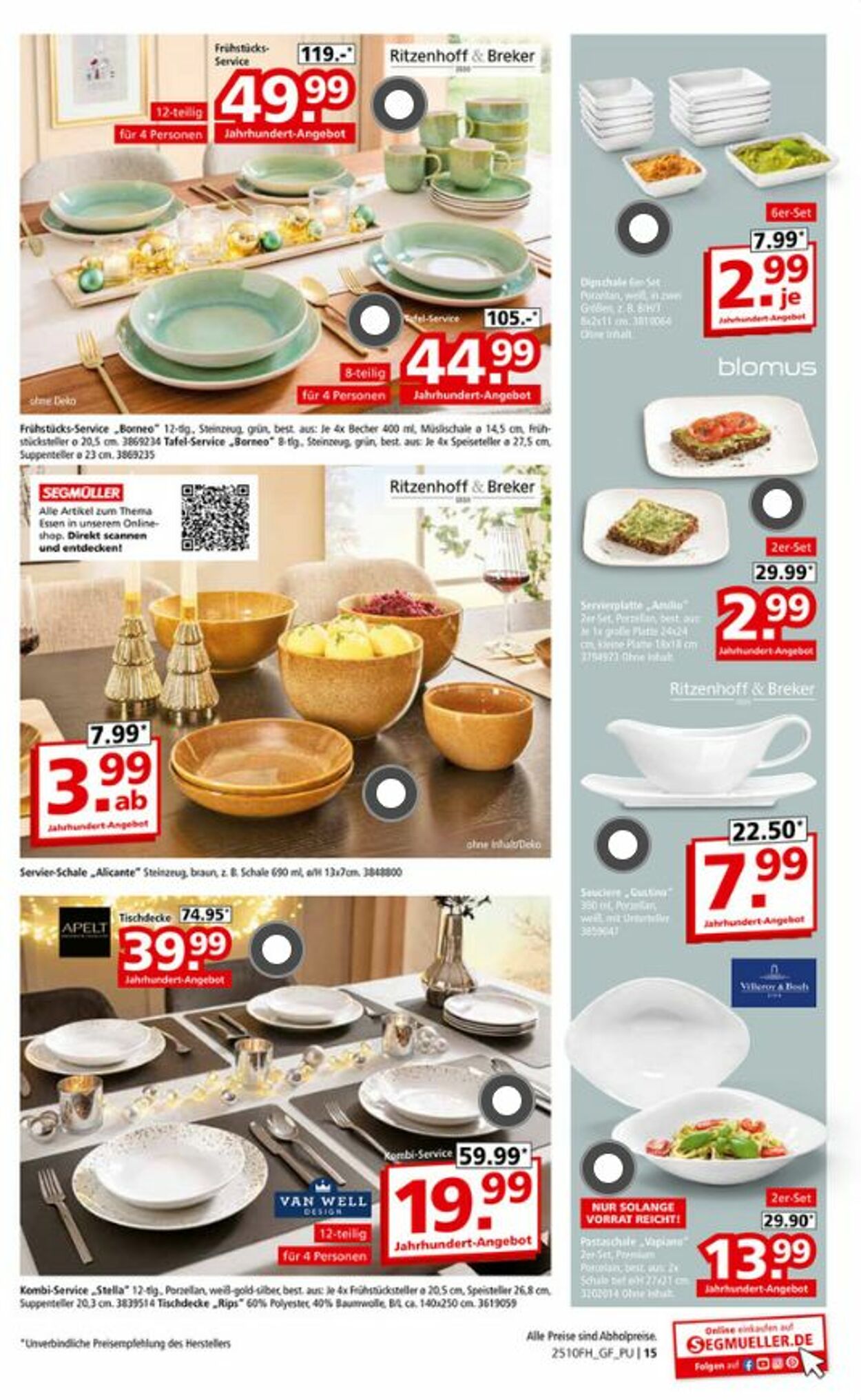 Prospekt SEGMÜLLER 18.10.2025 - 09.11.2025