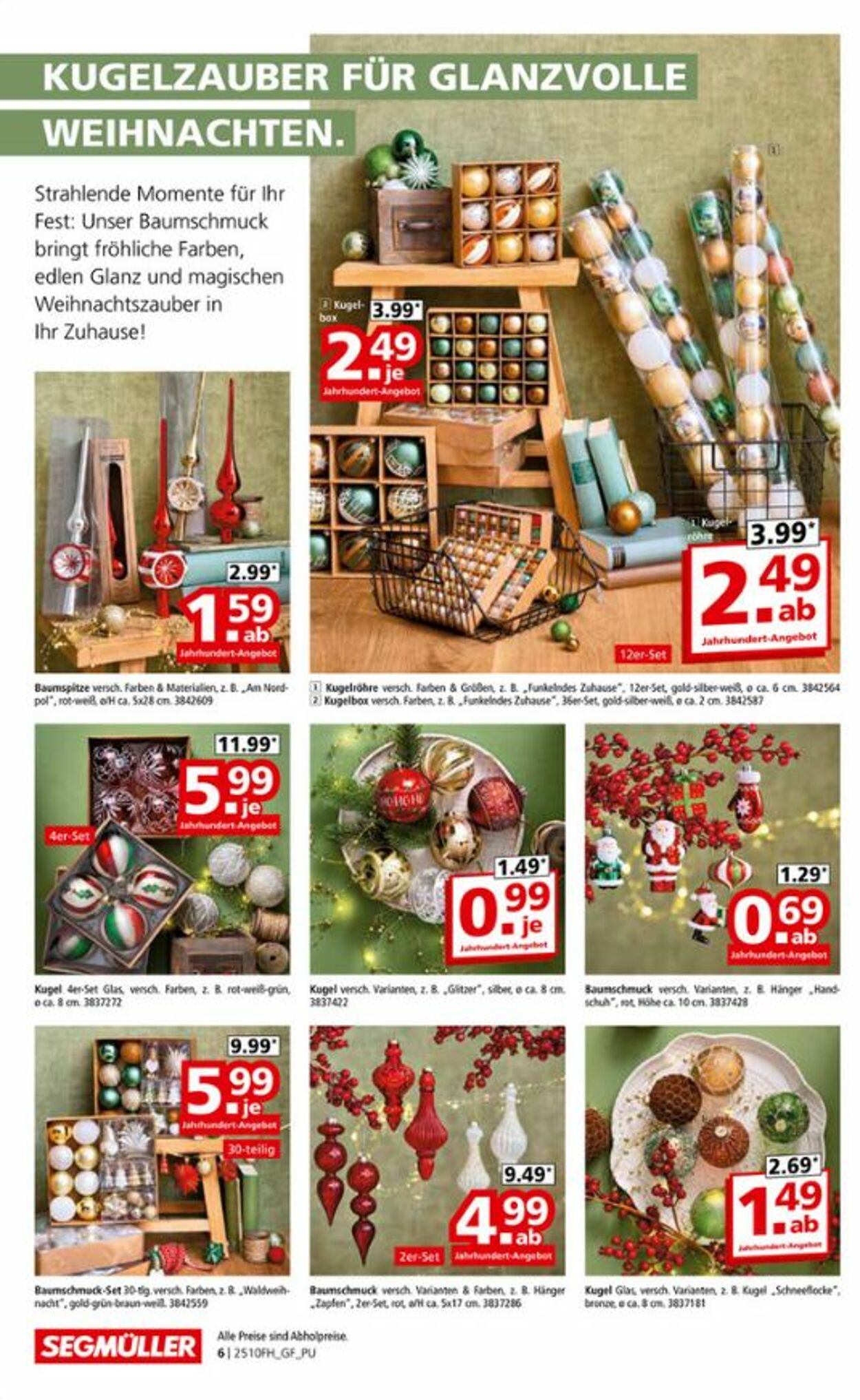 Prospekt SEGMÜLLER 18.10.2025 - 09.11.2025