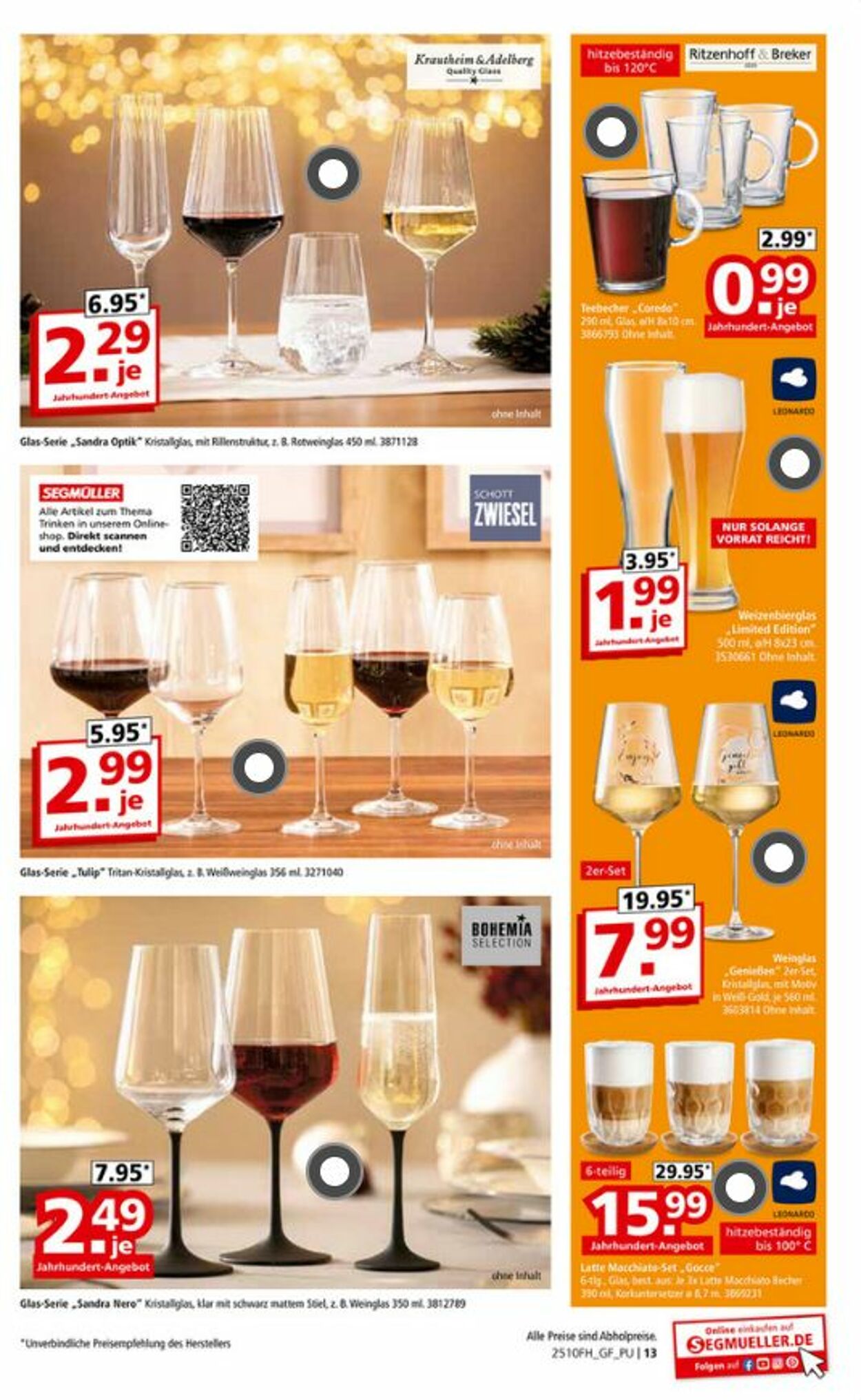 Prospekt SEGMÜLLER 18.10.2025 - 09.11.2025